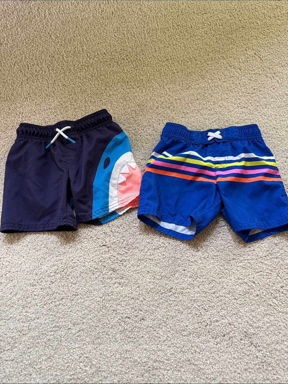 Lot of 2 Cat & Jack Boys swim trunks size 4T